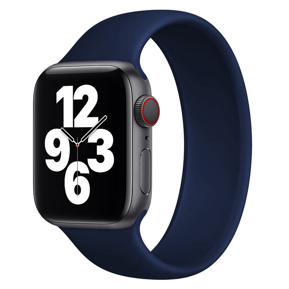 Round Silicon iWatch Band 38/40/41 mm Navy