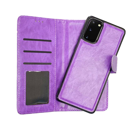 Purple Samsung S20 magnetic wallet