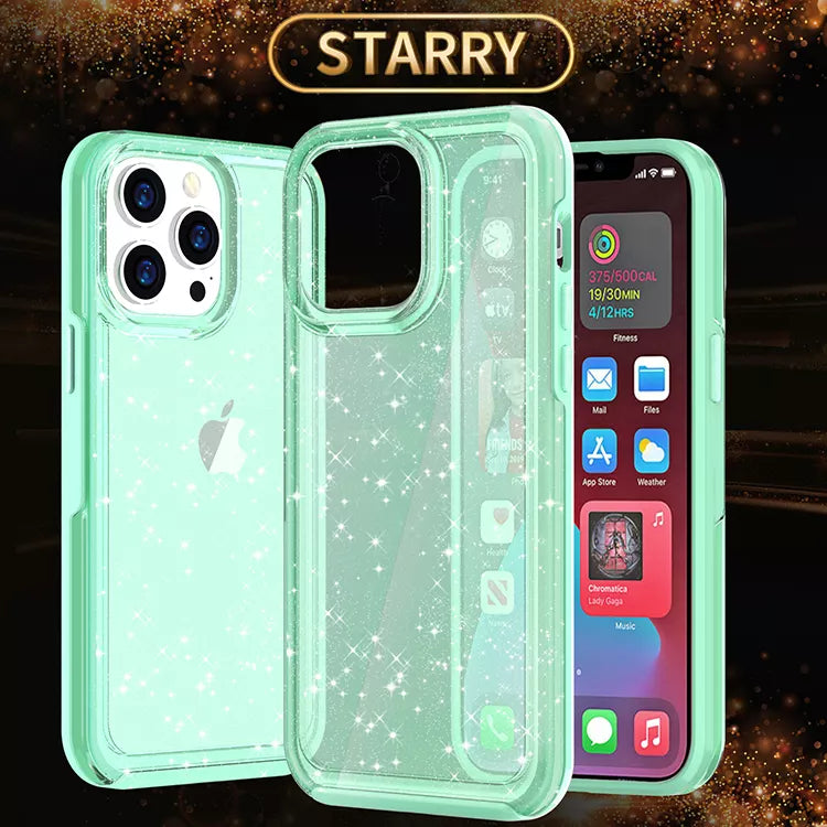 Starry Sky Case for iPhone 13 Pro Mint Green