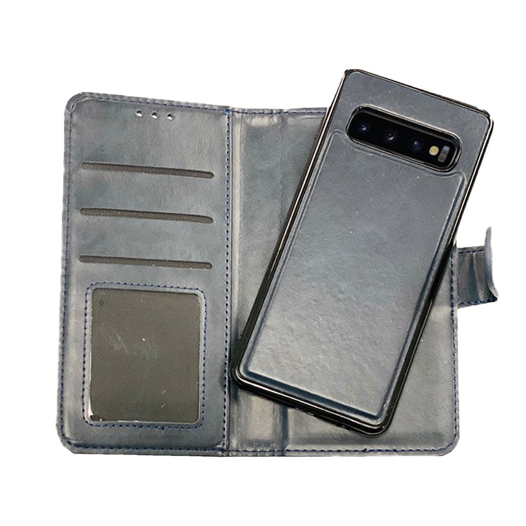 navy blue Samsung S10 Plus magnetic wallet
