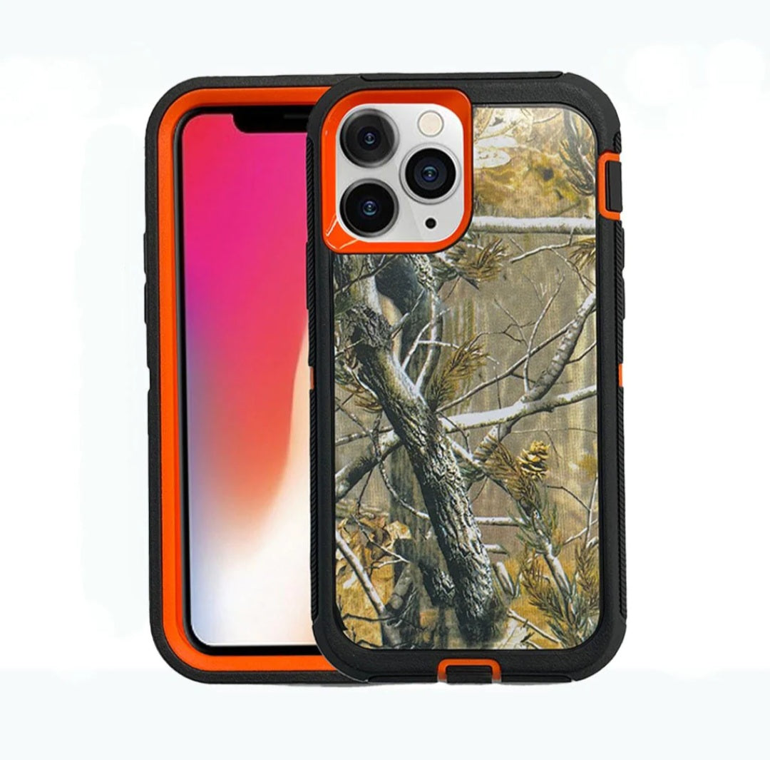 Military grade ODS for iPhone 11 Pro Max Orange Camo.