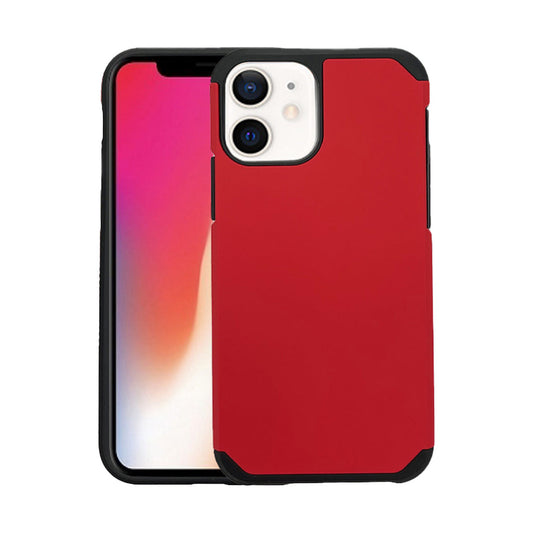 Classic slim armour case for iPhone 12 Mini red.