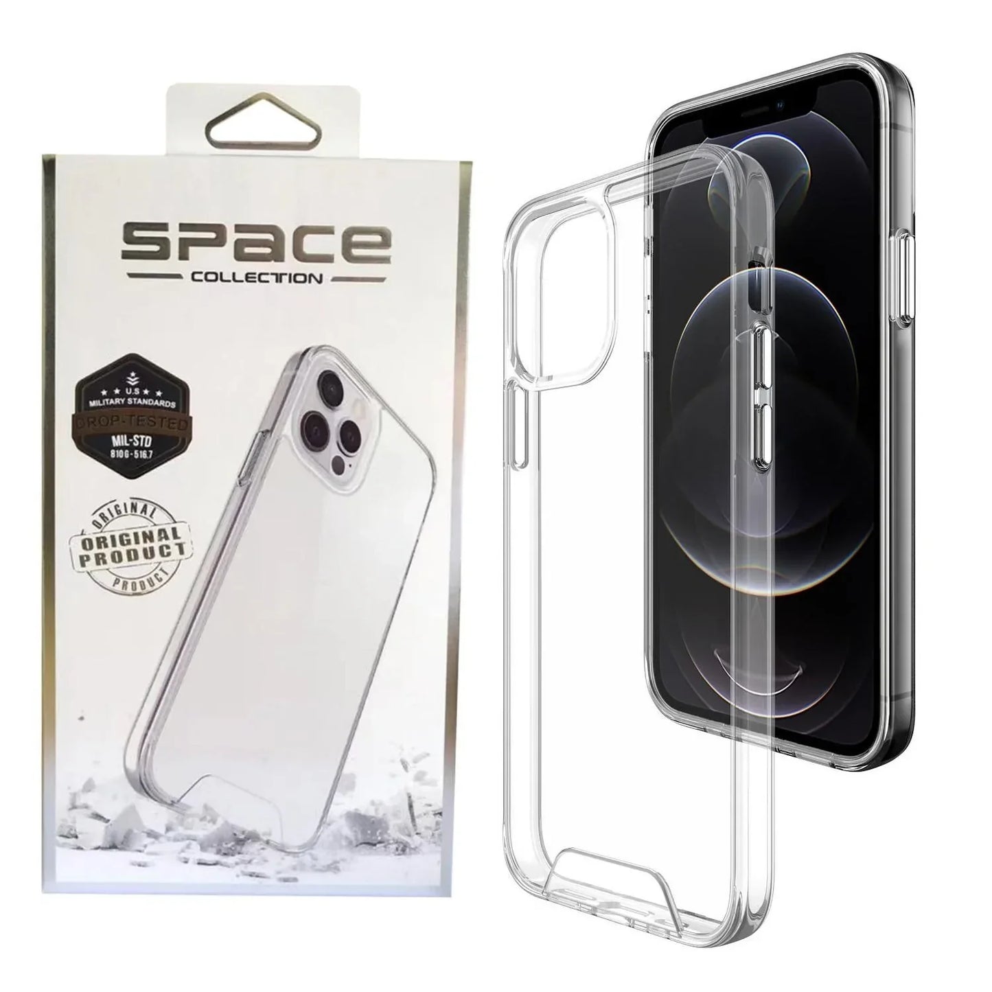 Space clear hard case for Samsung A13.