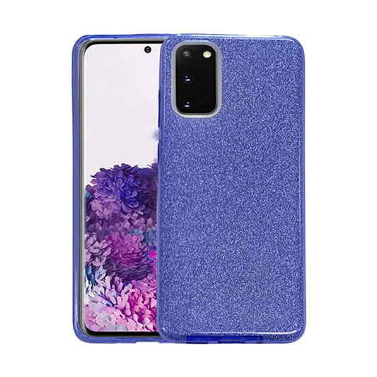 Three piece sparkly case for Samsung S23 Ultra Blue.