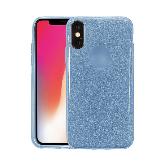 iPhone X/XS sparkly case blue