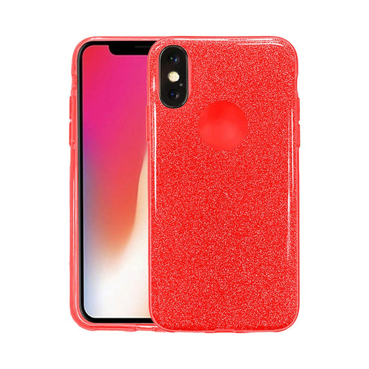 iPhone X/XS sparkly case red