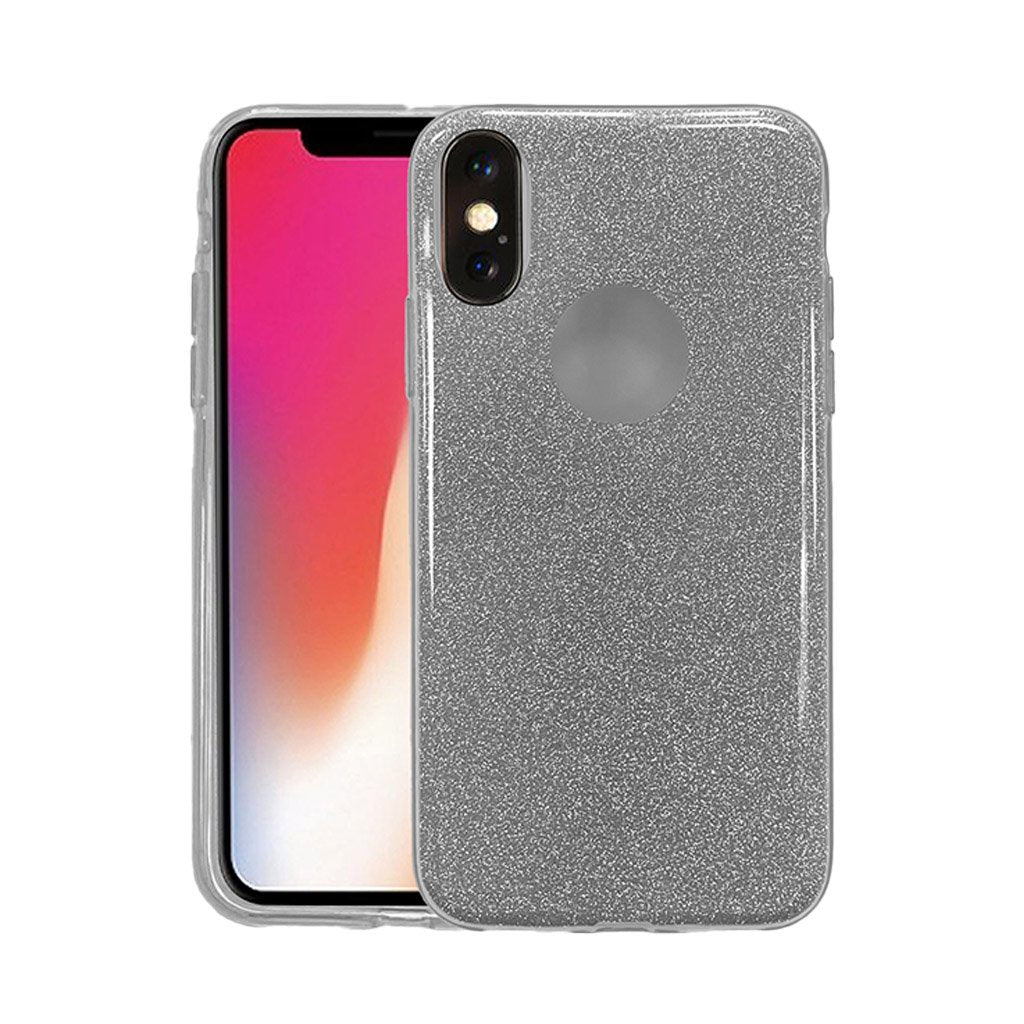 iPhone X/XS sparkly case silver