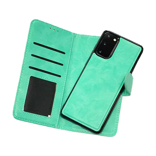 Magnetic two in one wallet for Samsung S22 Ultra Teal