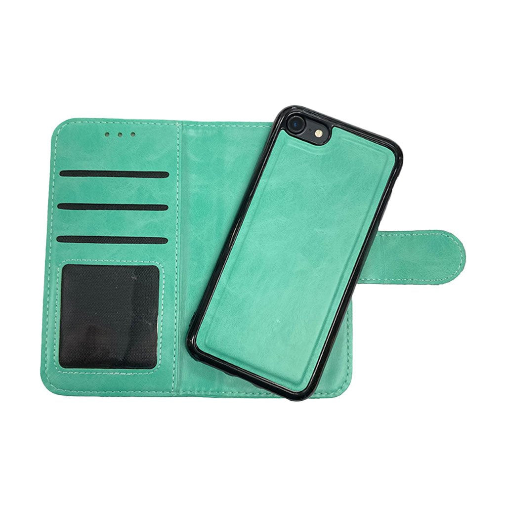 Teal Iphone 7Plus/8 Plus magnetic wallet