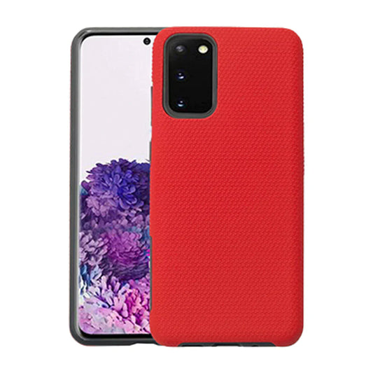 Triangle dotted hard shell case for Samsung A33 Red.