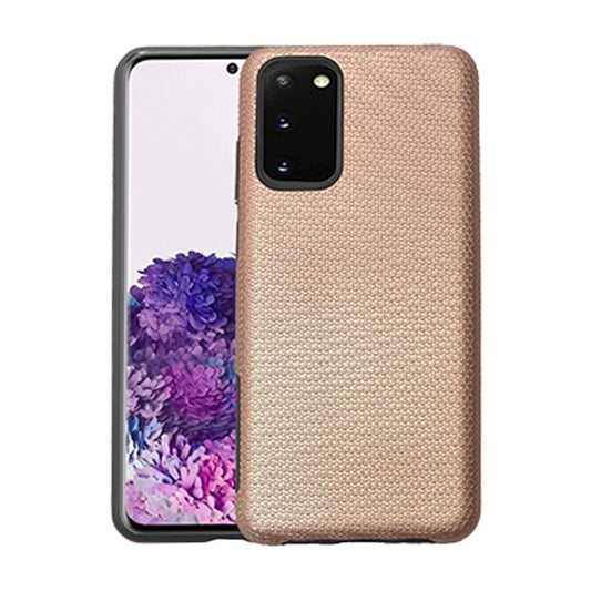 Triangle dotted hard shell case for Samsung A33 Rose Gold.