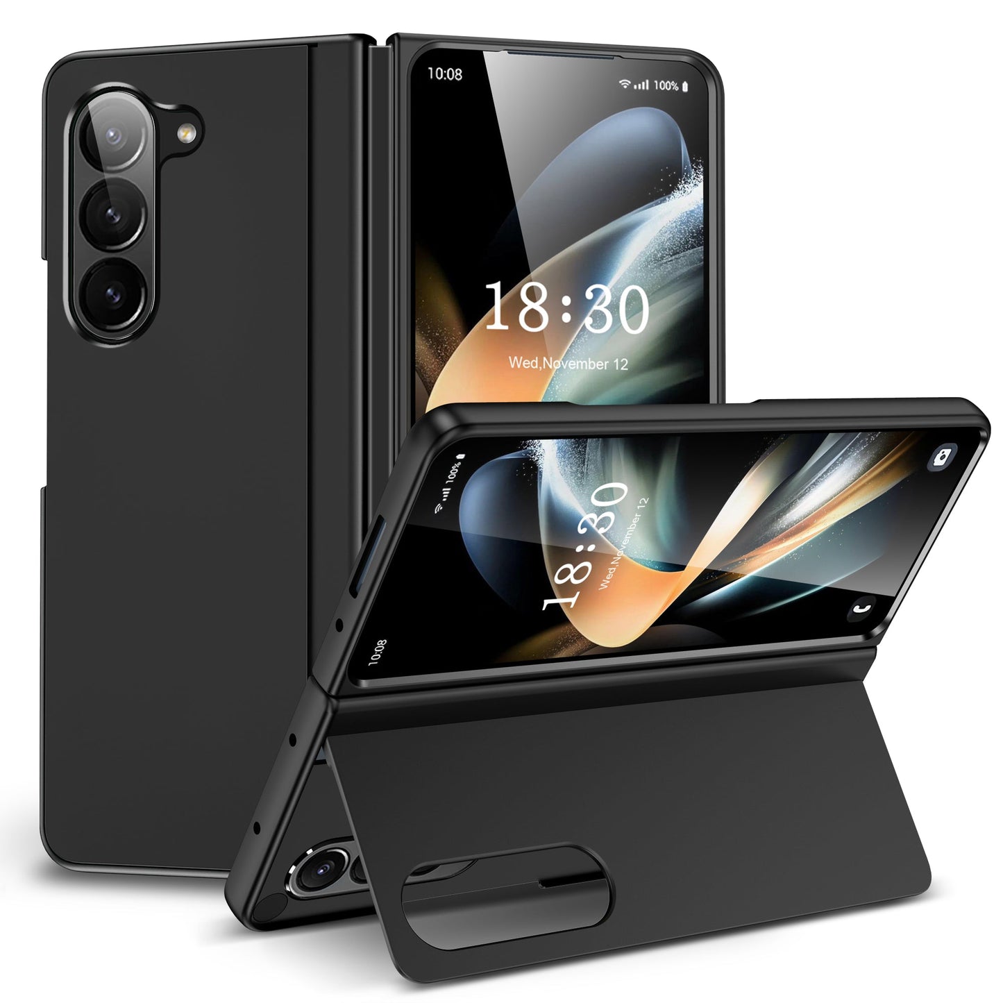 Slim case with stand for Z fold 3 Black.