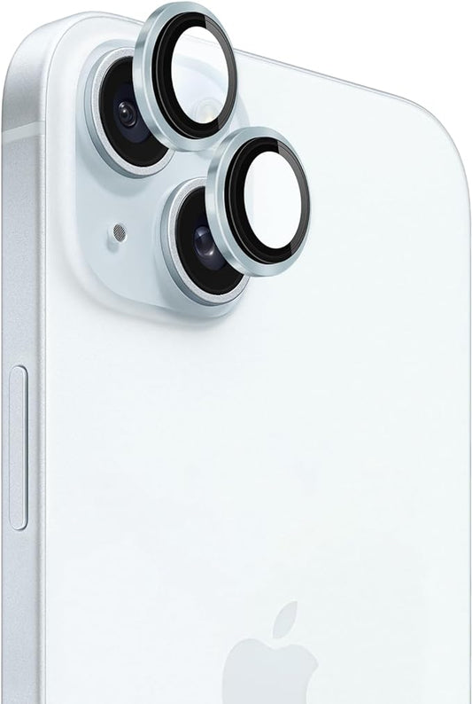 Camera ring protector for iPhone 15 Blue.