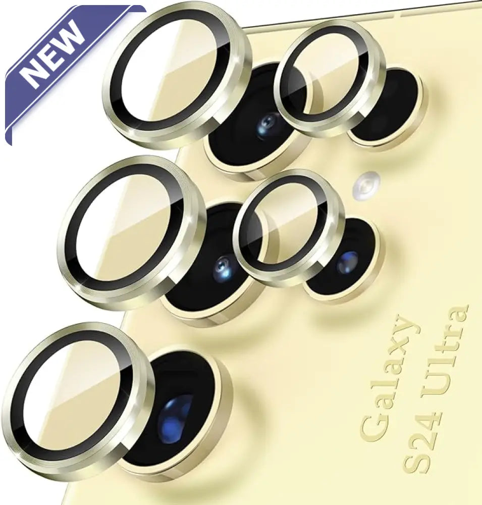 Camera Ring Protector For S24 Ultra Gold.