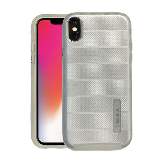 iPhone XS caseology case silver