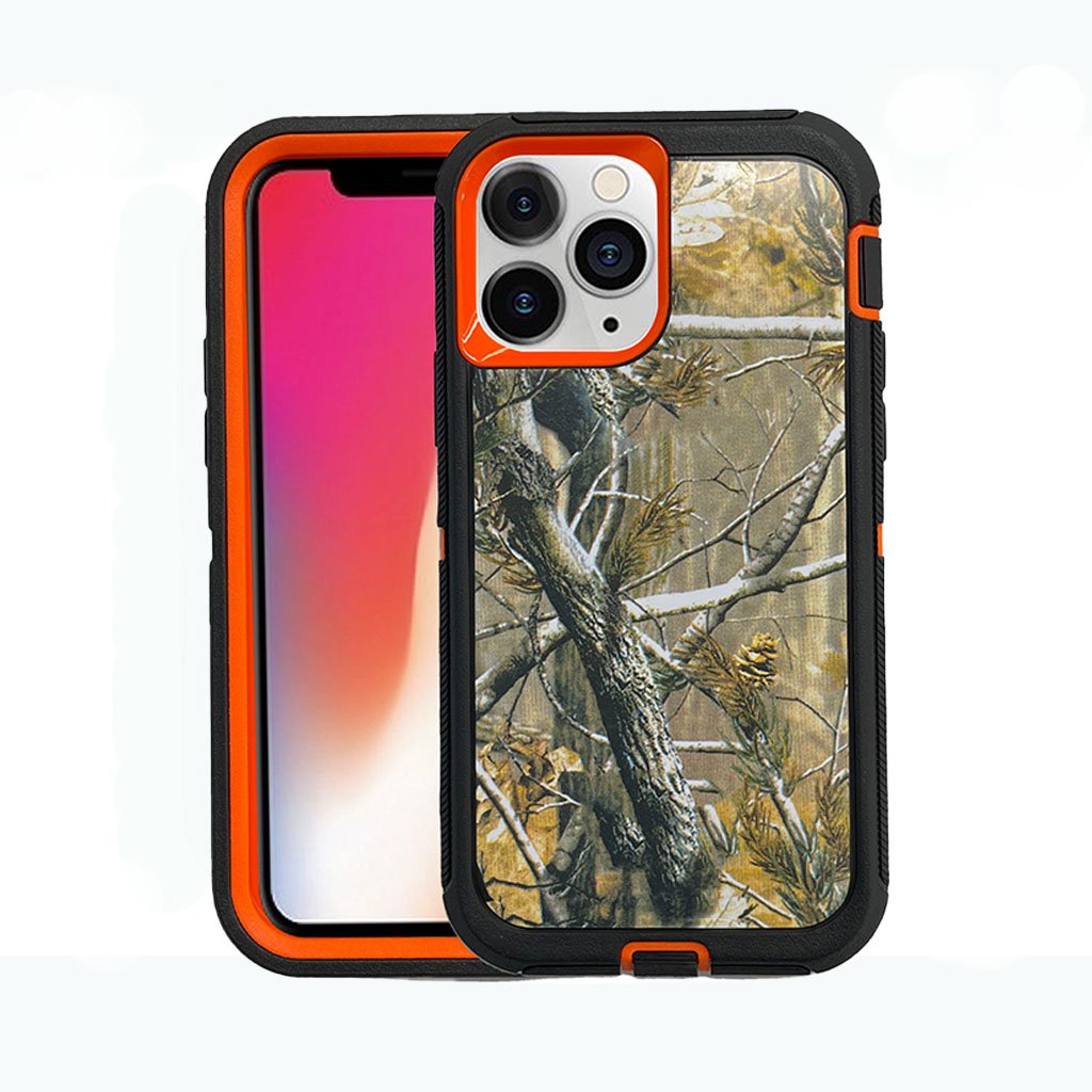 Military grade ODS for iPhone 14 Pro Max Orange Camo.