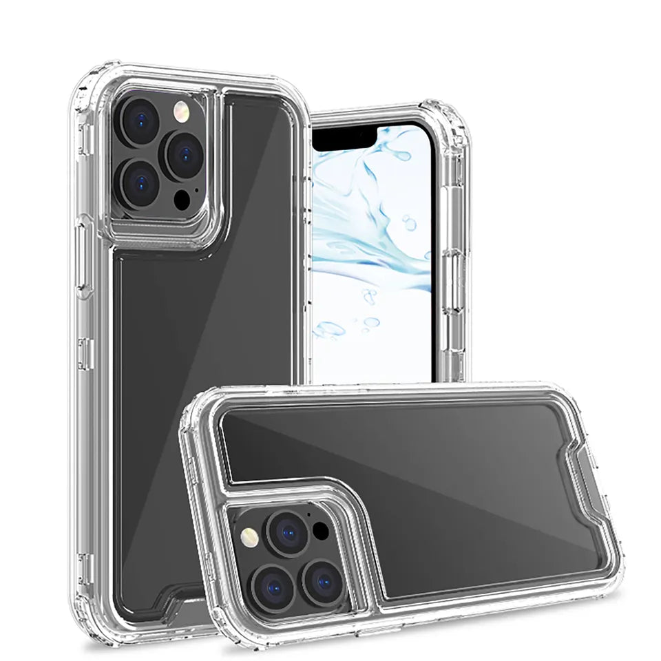 3pc Clear combo case for iPhone 15 Pro Max.