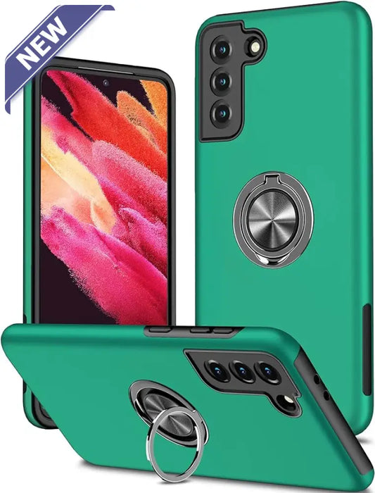 Feather touch ring case for Samsung A15 Green.