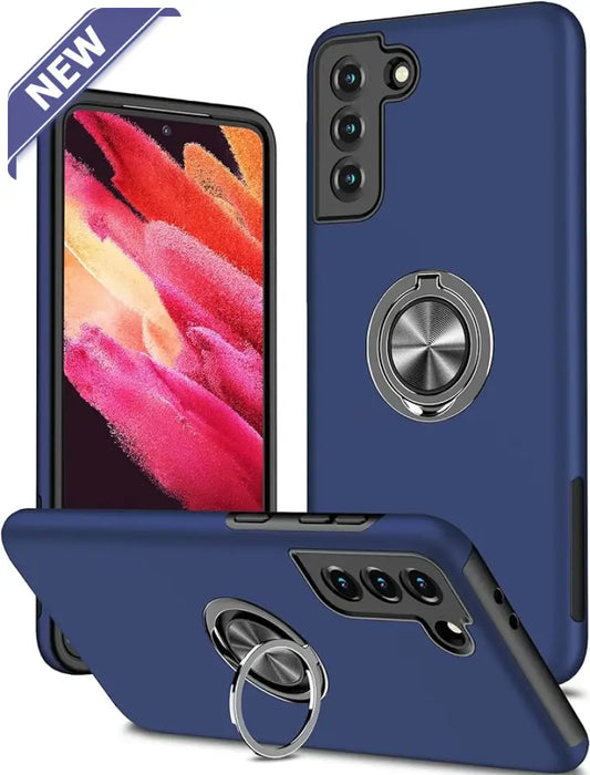 Feather touch ring case for Samsung A15 Navy.