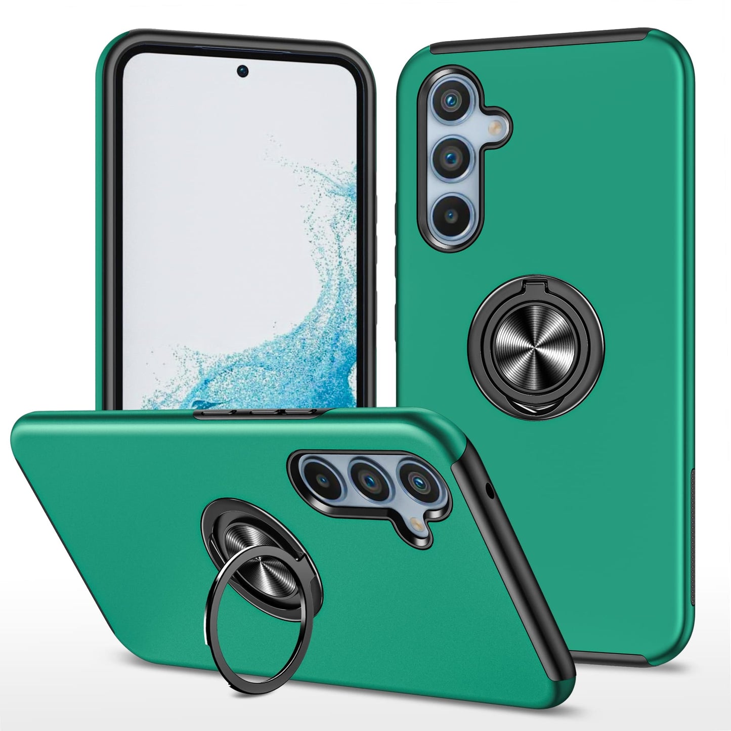 Feather touch ring case for Pixel 8 Pro Green.