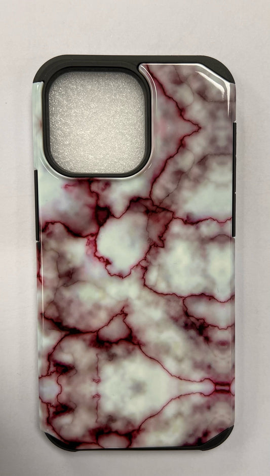 Slim armour Pink Marble design for iPhone 15