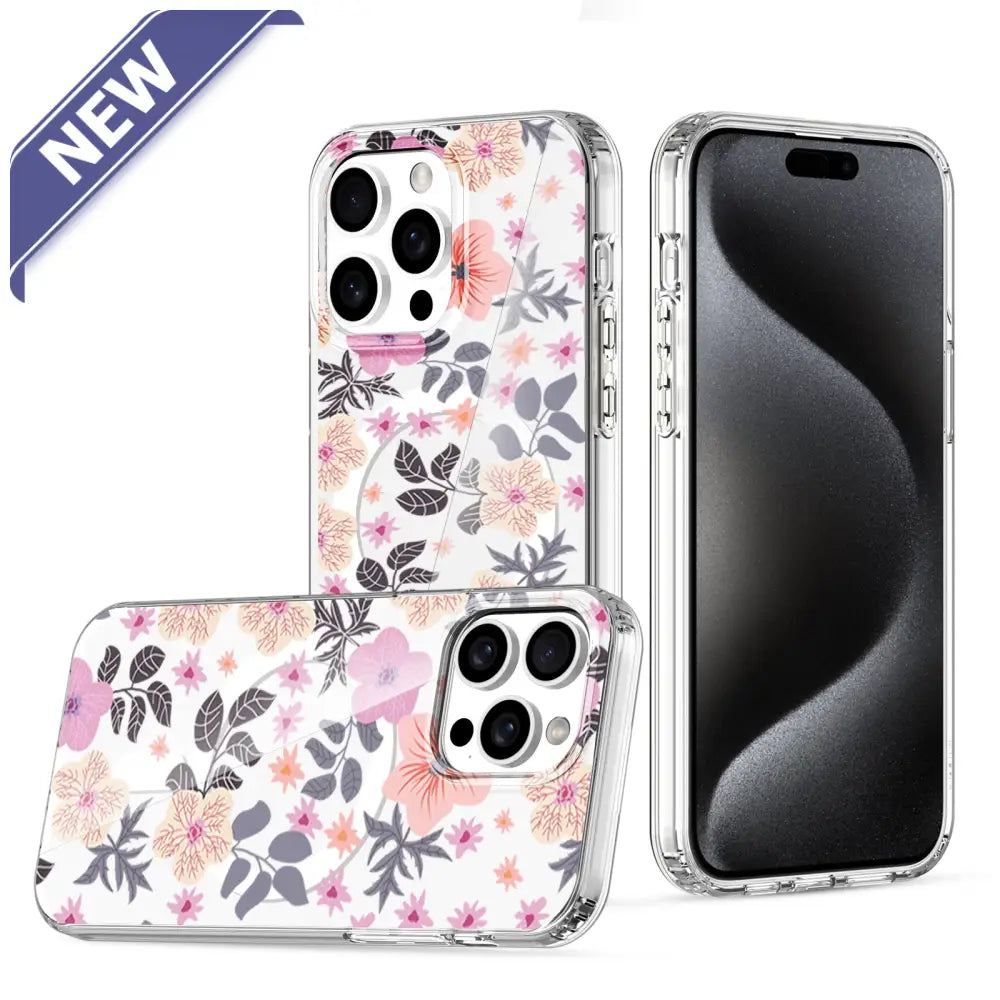 Imd Magsafe Printed Case For Samsung S24 Pink Flower. Cases