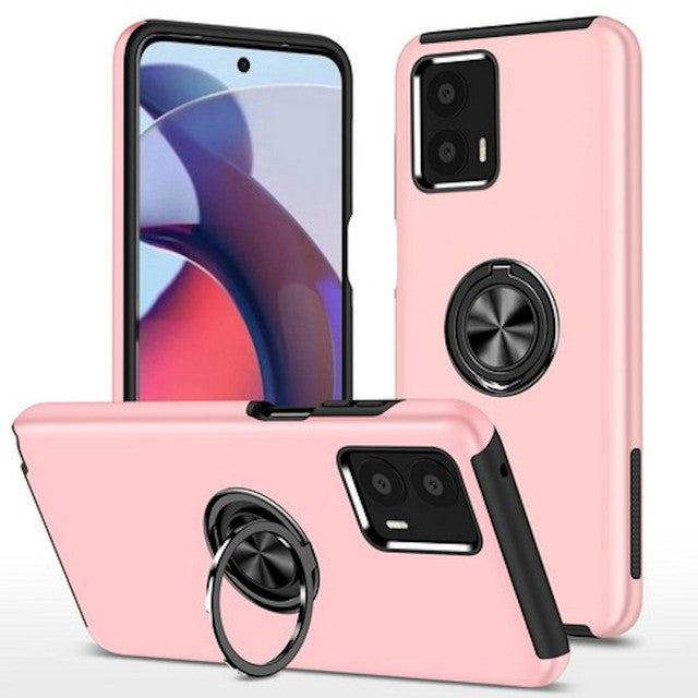 Feather touch ring case for Moto G 5G (2024) Pink.