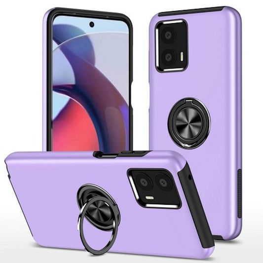 Feather touch ring case for Moto G 5G (2024) Purple.