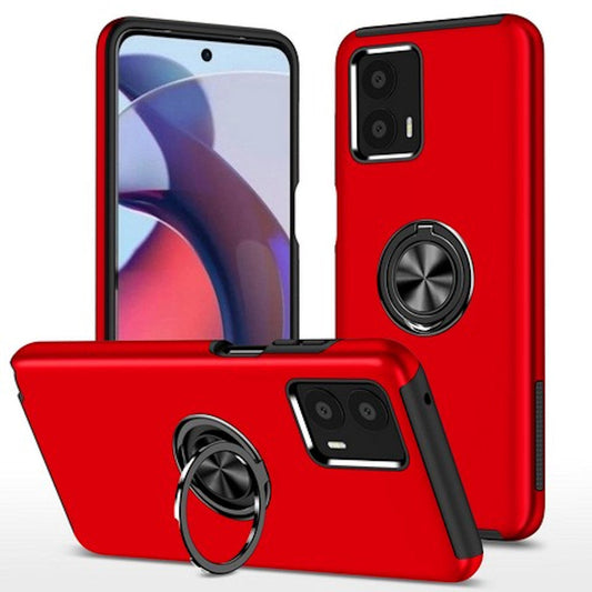 Feather touch ring case for Moto G 5G (2024) Red.