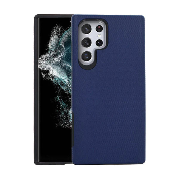 Triangle dotted case for Samsung A34 Navy.