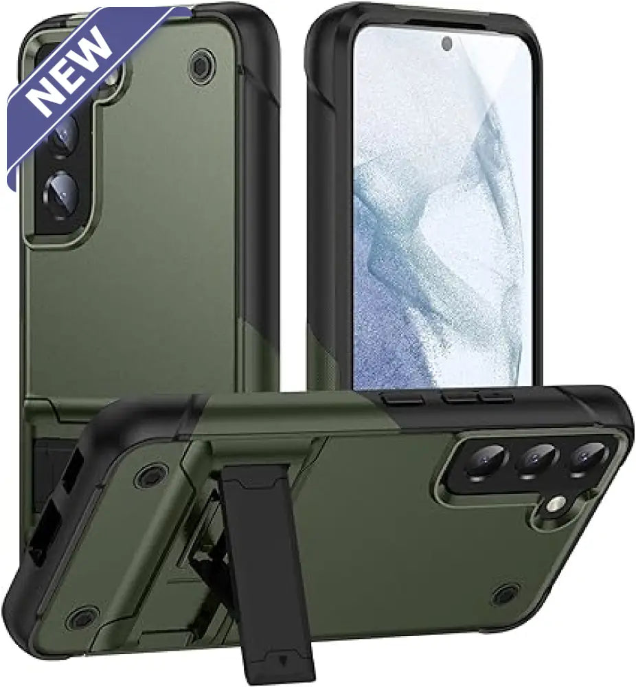 Ocs Hard Case With Stand For Samsung S24 Plus Bark Green. Cases