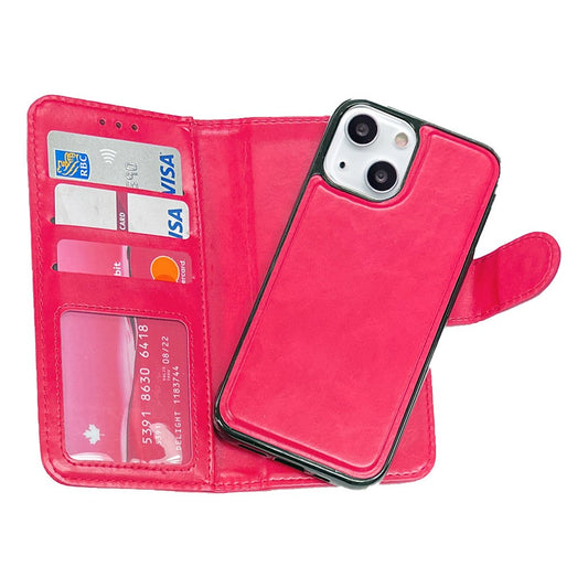 pink iPhone 13 Mini magnetic wallet