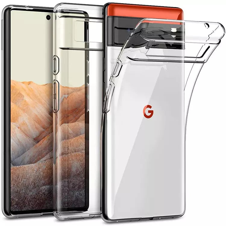 Transparent gel case for Pixel  6 Pro 2MM.