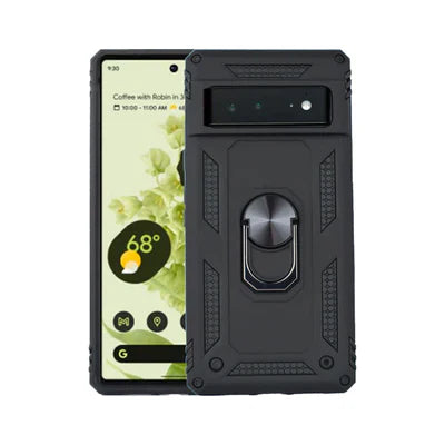 Anti-drop ring case for Pixel 7 Pro Black.