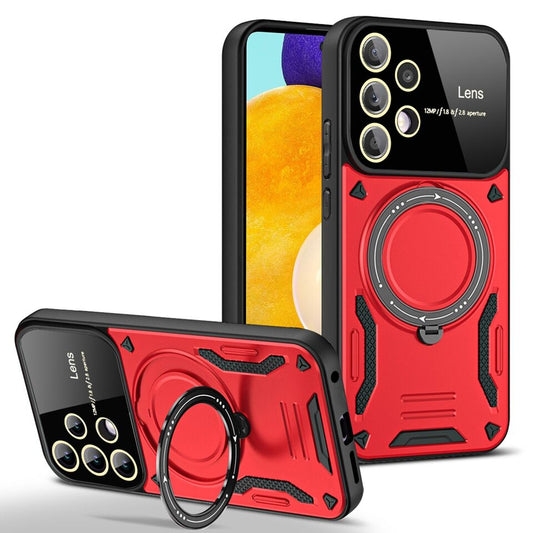 Ring stand case for Samsung A15 5G Red.