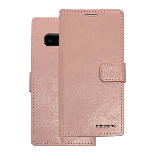 Bluemoon wallet case for Google Pixel 7A Rose Gold.