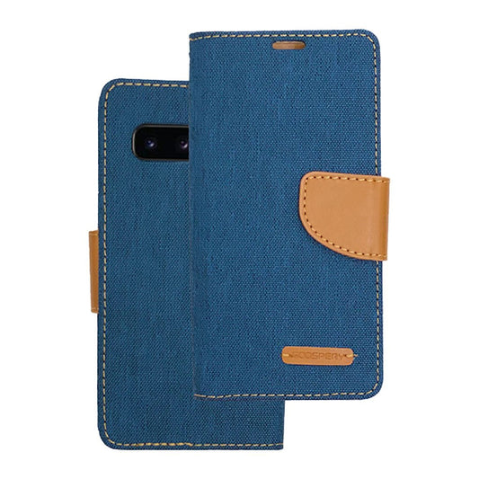 Samsung S10 Plus navy Denim wallet