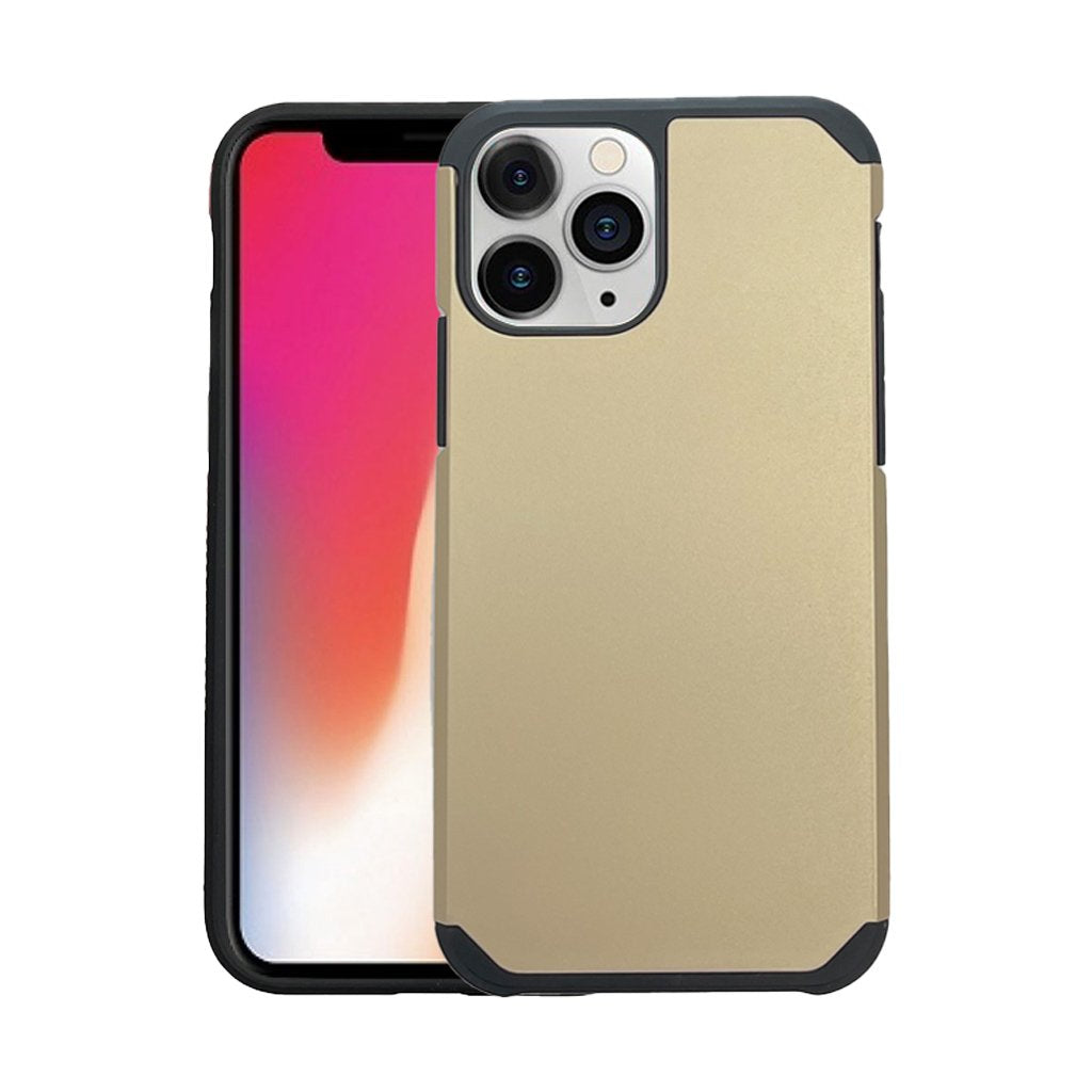 Classic slim armour case for iPhone 13 Pro gold.