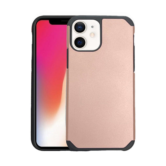Classic slim armour case for iPhone 12 Mini rose gold.