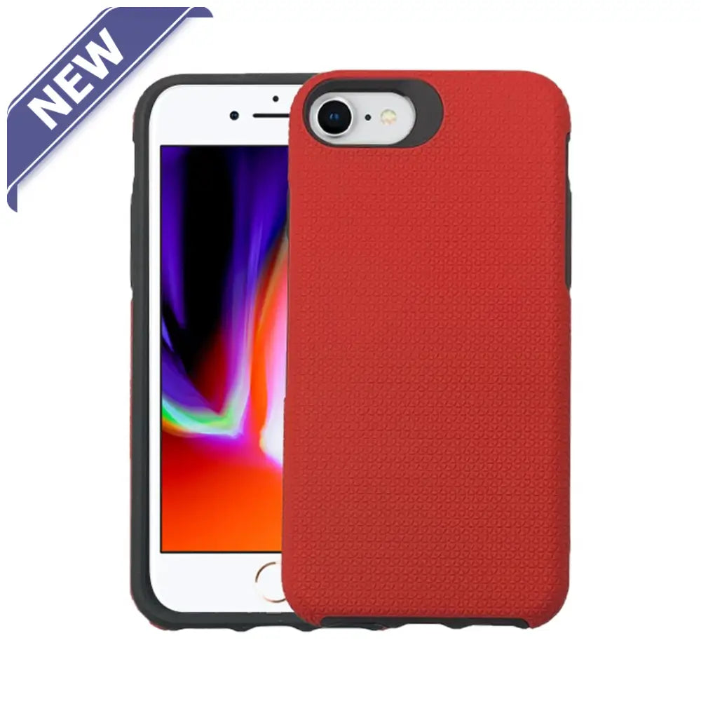 Triangle Dotted Hard Shell Case For Iphone 7Plus /8Plus Red.