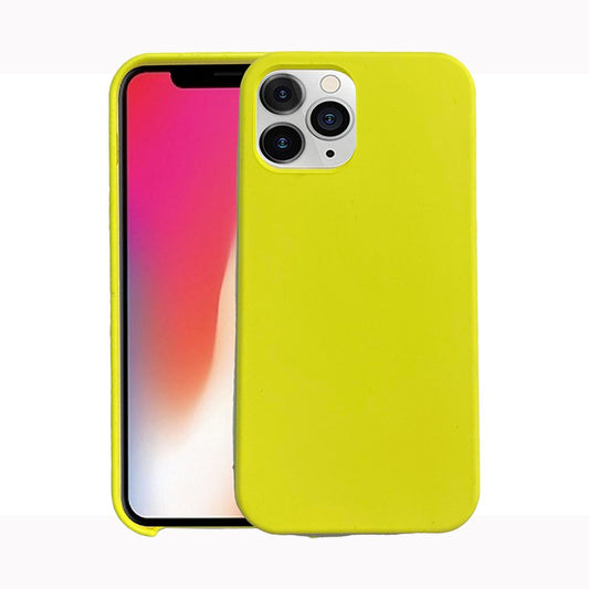 Silicone case for iPhone 15 Pro Yellow.